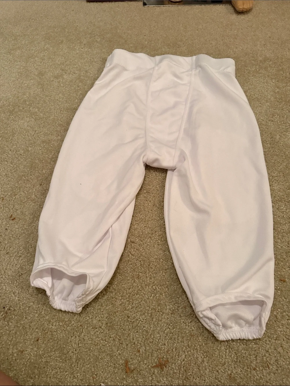 2 All-star White adult Padded Football Practice Pants